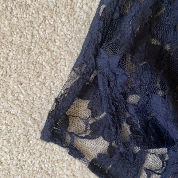 NWT All Saints Anya navy lace embroidered top 4 - Picture 8 of 13